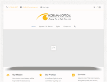 Tablet Screenshot of hoffmanoptical.com